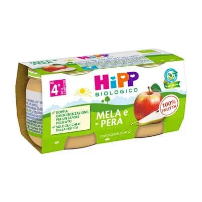 Hipp omogenizat măr/pară 2 x 80 g — preț și oferte