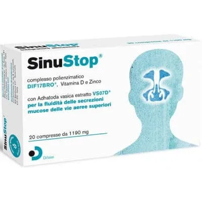 Sinustop 20 comprimate 1190 mg — preț și oferte
