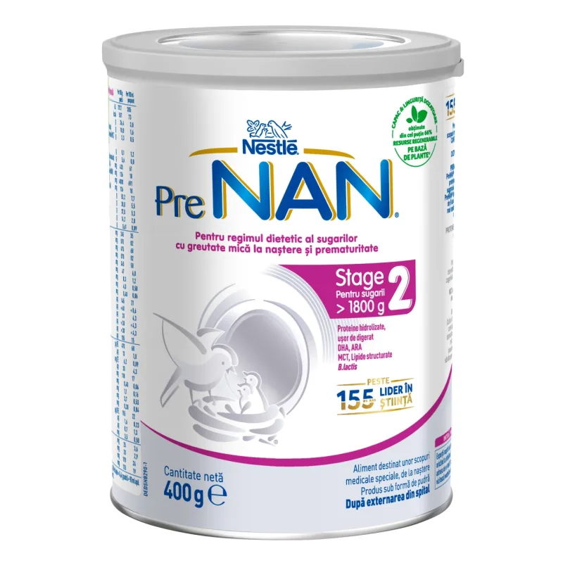 PreNAN Stage 2 Nestlé 400g – Formula Speciala pentru Prematuri si Sugari cu Greutate Mica NESTLE — preț și oferte
