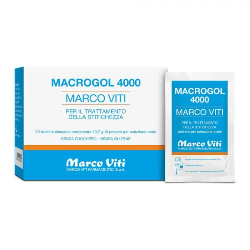 Macrogol 4000 20 pliculețe 10,7 g Marco Viti — preț și oferte