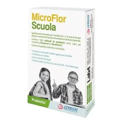 Microflor school 30 de capsule masticabile — preț și oferte