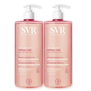 Pachet Gel de dus lavant pentru piele uscata si sensibila Topialyse, 2x1000 ml – SVR