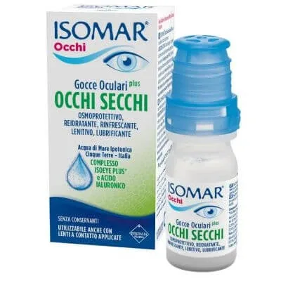 Isomar ochi uscați plus picături oculare acid hialuronic 0,20% 10 ml — preț și oferte