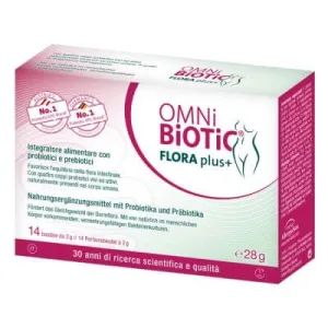 Omni biotic flora plus+ 14 pliculețe de 2 g