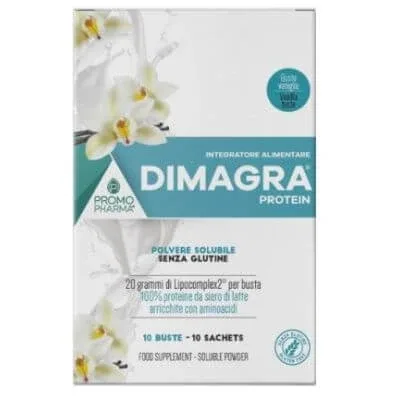 Dimagra pulbere proteică solubilă aromă de vanilie 10 pliculețe — preț și oferte