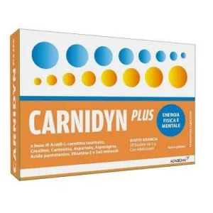 Carnidyn plus 20 pliculețe de 5 g cu aromă de portocale
