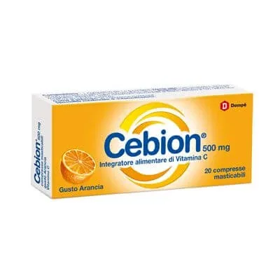 Cebion masticabil portocaliu vitamina c 500 mg 20 comprimate — preț și oferte