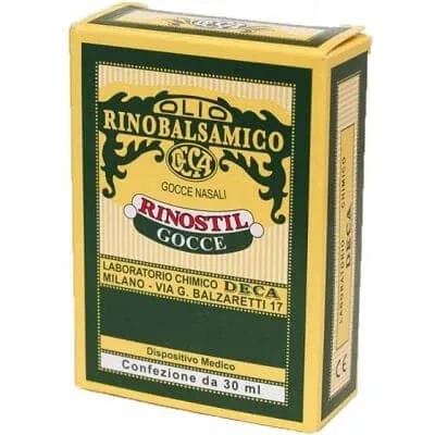 Rinostil picături nazale flacon 30ml ulei rinobalsamic pentru protecția mucoasei nazale și curățarea pasajelor nazale — preț și oferte