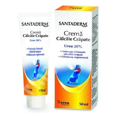 Crema cu 30% uree pentru calcaie crapate Santaderm, 50 ml VITALIA — preț și oferte