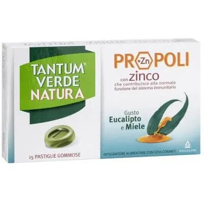 Tantum verde natura gummy lozenges eucalipt și miere 30 g Angelini — preț și oferte