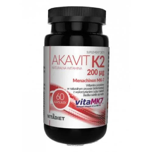 VITADIET Akavit K2 200 µq, 60 caps — preț și oferte