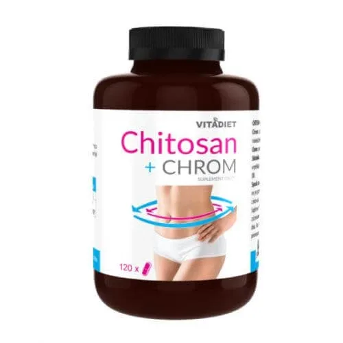 VITADIET Chitosan + crom, 120 capsule — preț și oferte
