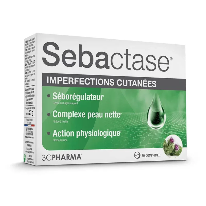 3C Pharma Sebactase Pete cutanate 30 comprimate — preț și oferte