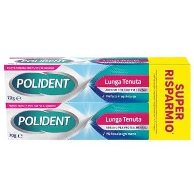 Polident adeziv pentru proteze dentare de lungă durată 2 tuburi x 70 g — preț și oferte