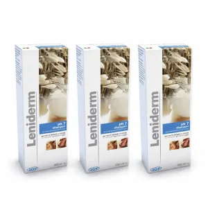 Sampon pentru caini si pisici Leniderm, 3x250 ml, ICF