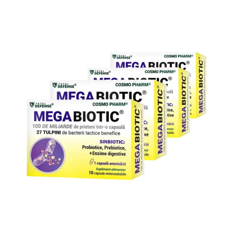 Megabiotic, 4x10 capsule enterosolubile, Cosmopharm  — preț și oferte