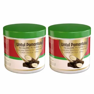 Gel de masaj cu încălzire puternică Untul Pământului, 2x275 ml, Praemium