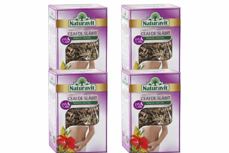 Ceai de slăbit, 4x50 g, Naturavit — preț și oferte