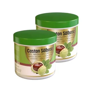 Gel de masaj răcoritor pentru picioare Castan Sălbatic, 2x275 ml, Praemium