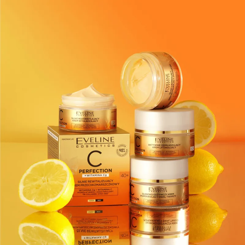 Eveline Cosmetics C-Perfection 60+, Cremă de lifting pentru întinerire activă a feței, zi și noapte, 50 ml — preț și oferte