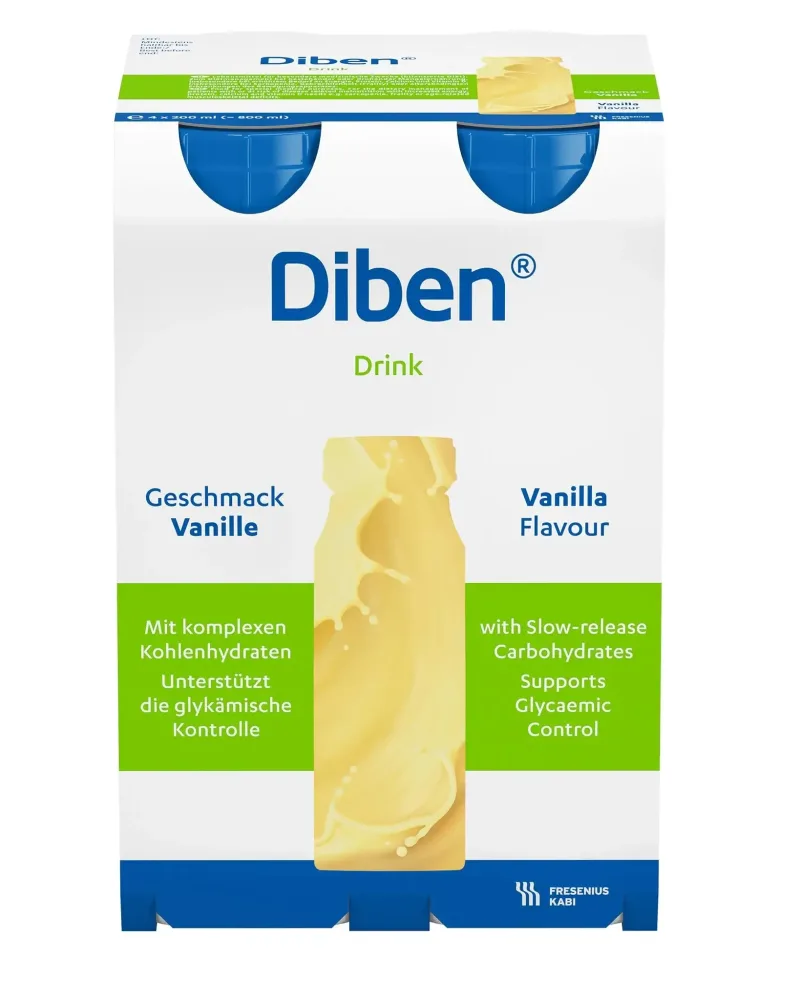 Diben băutură specială cu aromă de vanilie, 4 x 200 ml, Fresenius Kabi Fresenius Kabi Germania — preț și oferte