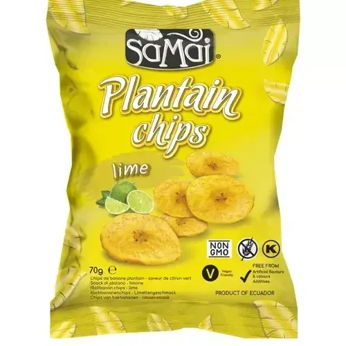 Chipsuri din banana cu gust de lime, 75 g, SaMai — preț și oferte