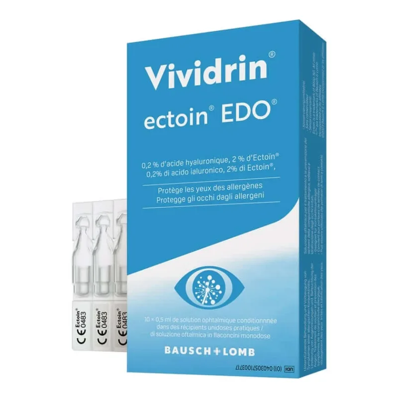 Vividrin ectoin EDO picături pentru ochi - ochi iritați alergic 10X0.5 ml — preț și oferte