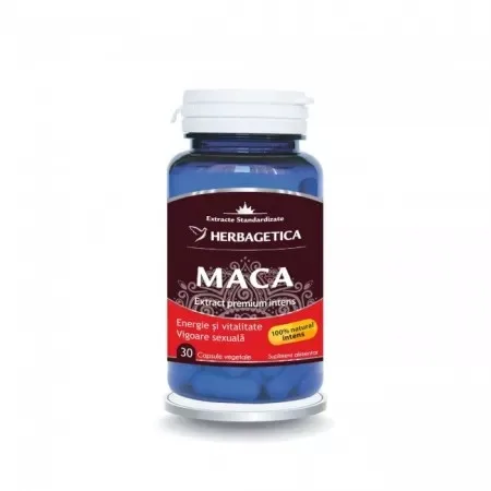 Maca 30 capsule, Herbagetica — preț și oferte