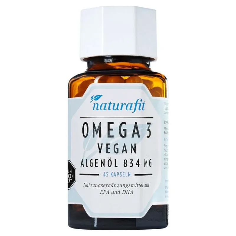 Naturafit Omega-3 Vegan Algae Oil 834 mg K 45 St — preț și oferte