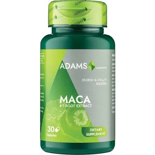 Maca 500mg, 30 capsule, Adams ADAMS VISION — preț și oferte