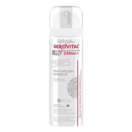 Spray emolient reparator H3 Derma+ – 150 ml, Gerovital — preț și oferte