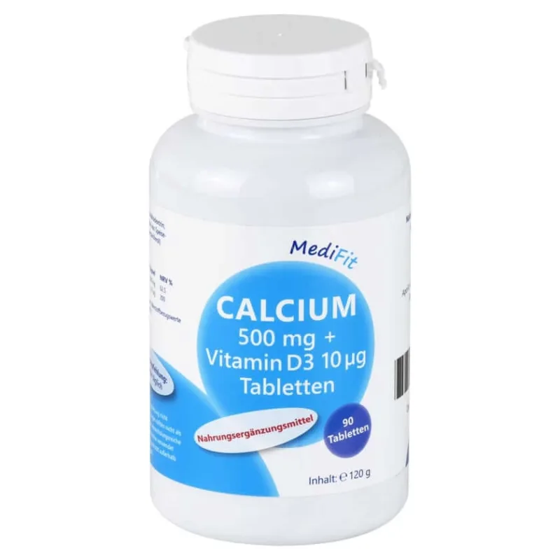 Calciu 500 Mg+vitamina D3 10 µg Tabletă 90 Capsule — preț și oferte