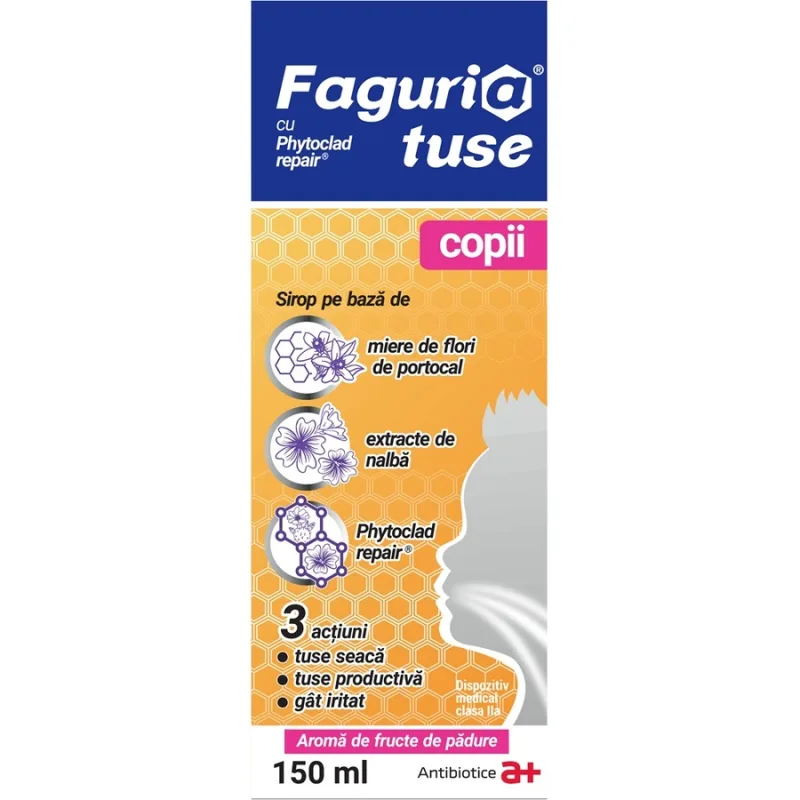 Sirop de tuse pentru copii Faguria, 150 ml, Antibiotice SA — preț și oferte