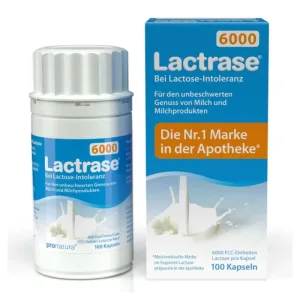 Lactrase 6.000 FCC Lactase Capsule 100 Capsule