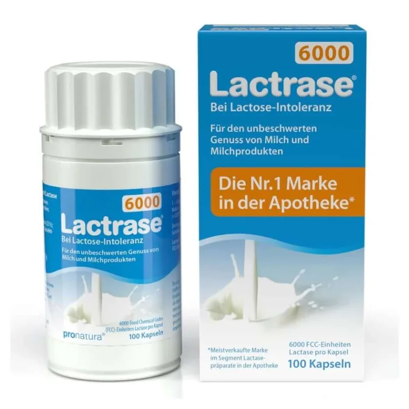 Lactrase 6.000 FCC Lactase Capsule 100 Capsule — preț și oferte