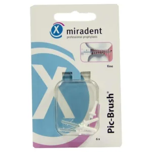 Perii interdentare Miradent Pic-Brush perii de schimb alb fin 6 buc.