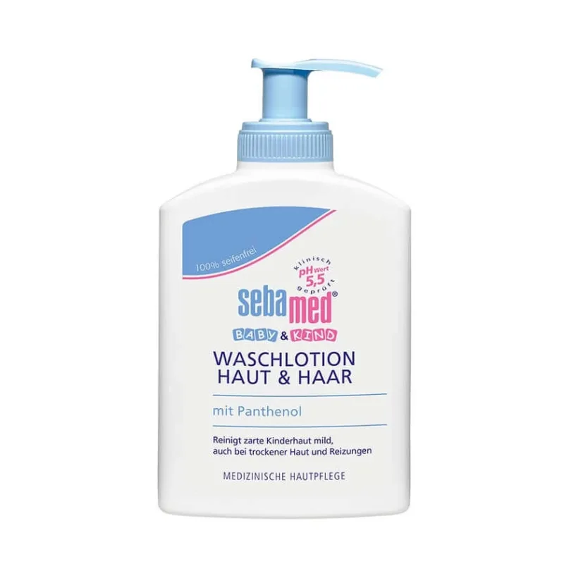 Sebamed BABY & KIND Loțiune de spălare pentru piele și păr 200 ml — preț și oferte