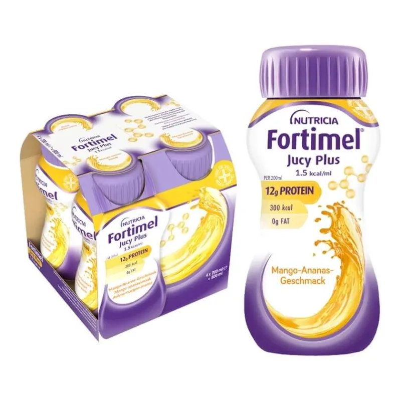 Fortimel Jucy Plus Mango Ananas 4X200 ml — preț și oferte