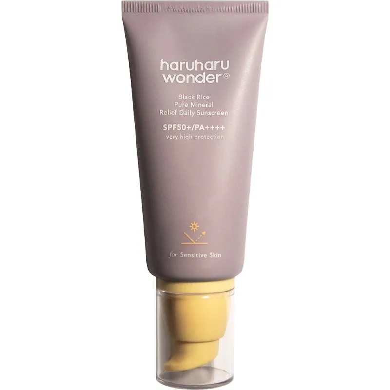 Cremă de protecție solară minerală SPF 50+ pentru față Haruharu Wonder Black Rice, 50 ml — preț și oferte