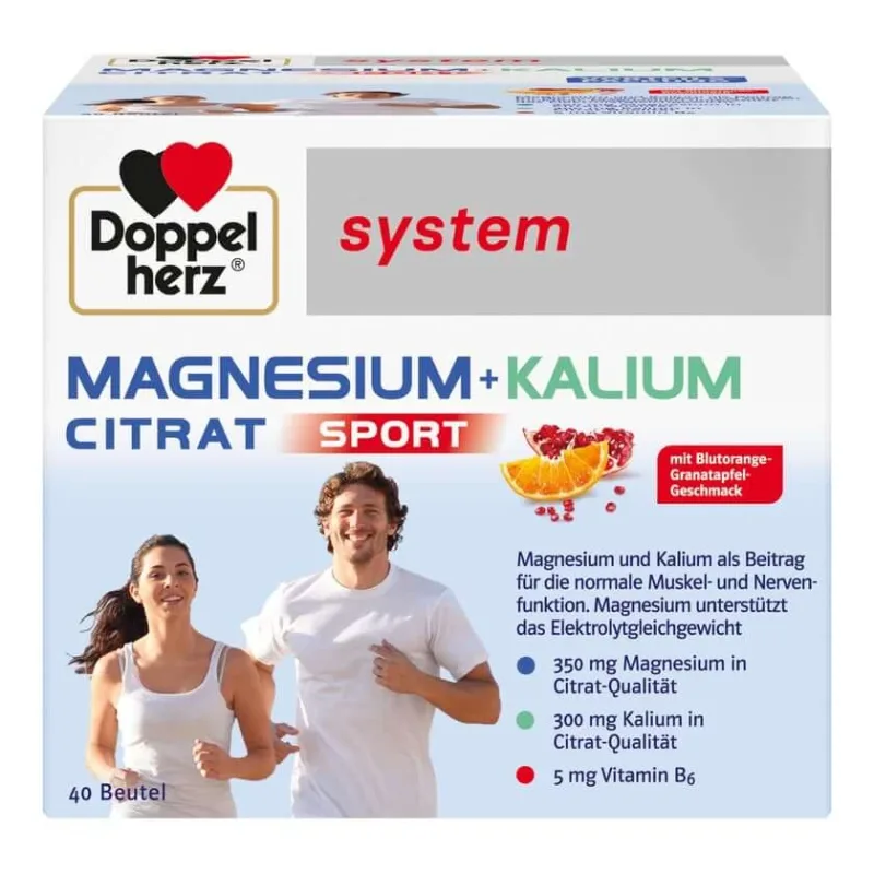 Sistemul Double Heart Magneziu + Potasiu Citrat Sport 40 St — preț și oferte