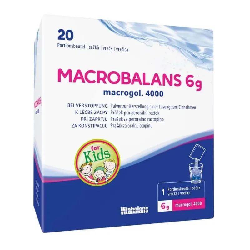 MacroBalans pulbere 20 x 6 g cu macrogol 20X6 g — preț și oferte