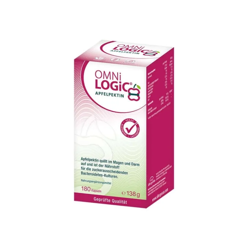 OMNi-LOGiC Pectină de mere 180 Capsule — preț și oferte