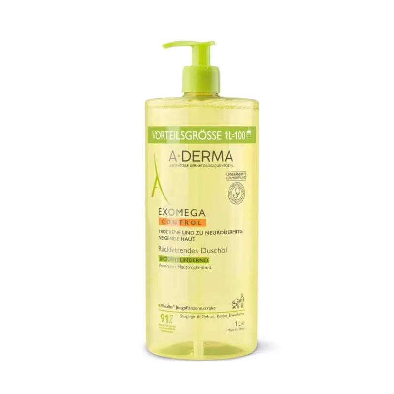 A-Derma EXOMEGA Control Shower Oil Refatting 1 litru — preț și oferte