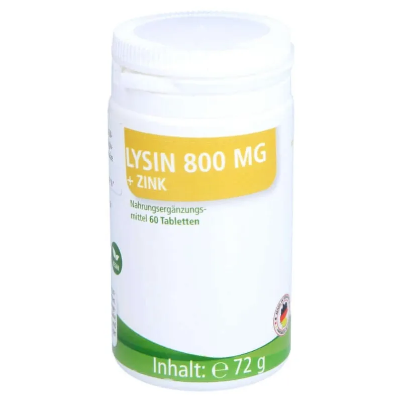 Lizină 800 Mg+zinc comprimate 60 Capsule — preț și oferte