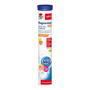 Double Heart Magneziu 400 tablete efervescente 15 capsule