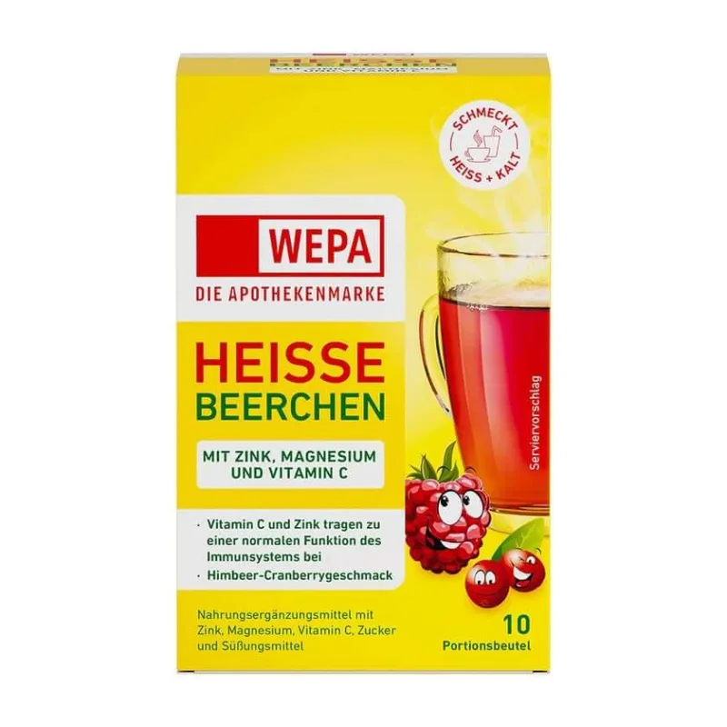WEPA Boabe fierbinți+vit.c+zinc+magneziu 10X10 g — preț și oferte