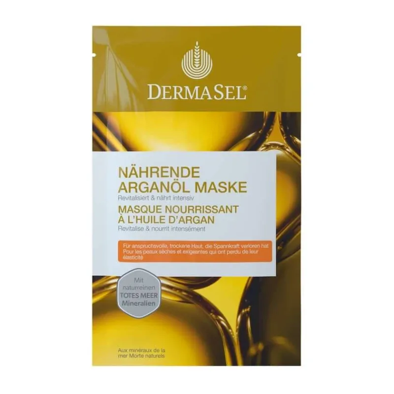 Dermasel Mască hrănitoare cu ulei de argan 12 ml — preț și oferte
