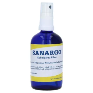 Sanargo Colloidal Silver Spray Sticlă 100 ml