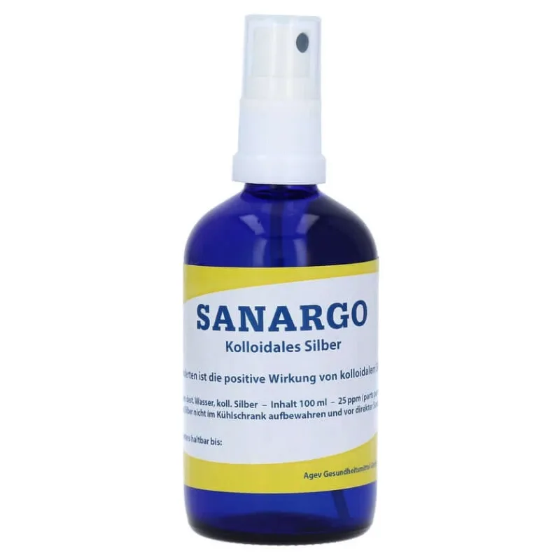 Sanargo Colloidal Silver Spray Sticlă 100 ml — preț și oferte
