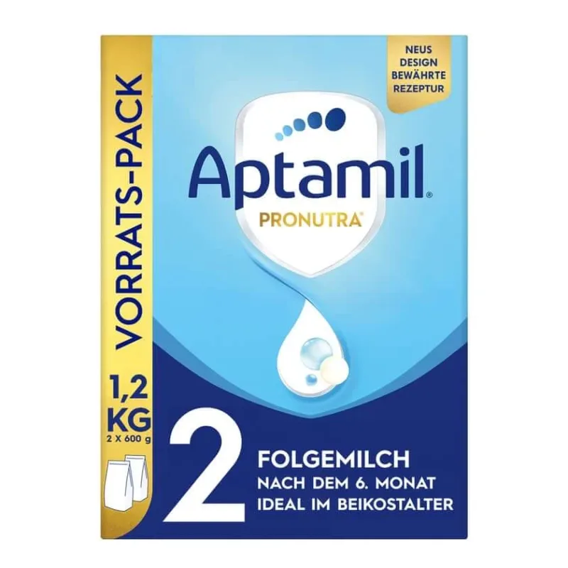 Aptamil Pronutra 2, lapte de continuare de la 6 luni 1200 g — preț și oferte